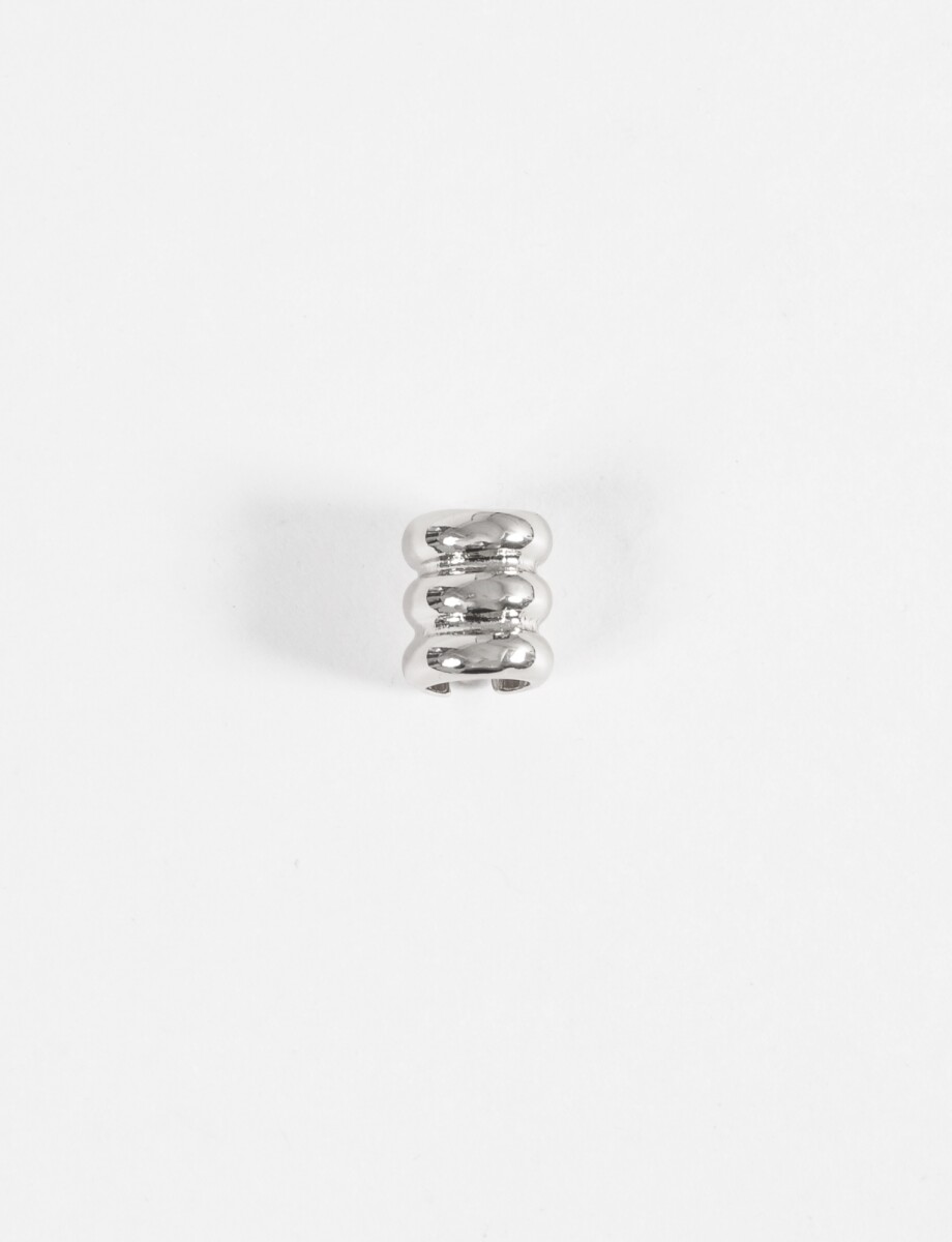 Earcuff wavy - plateado 