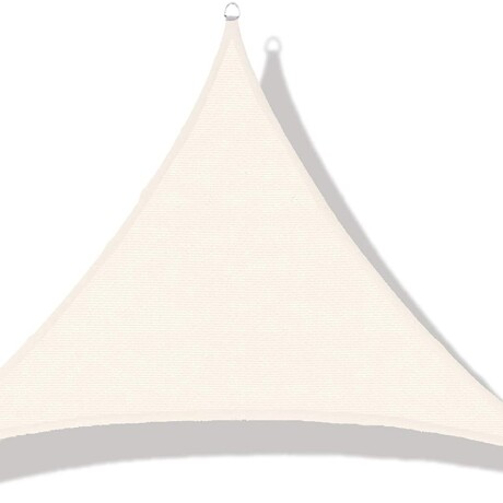 Vela Sombra Toldo Triangular 3.6 x 3.6 x 3.6 incluye Kit de instalación Blanca