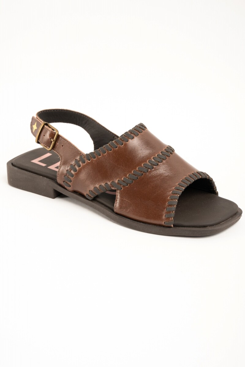 Sandalia Tobillera Chocolate