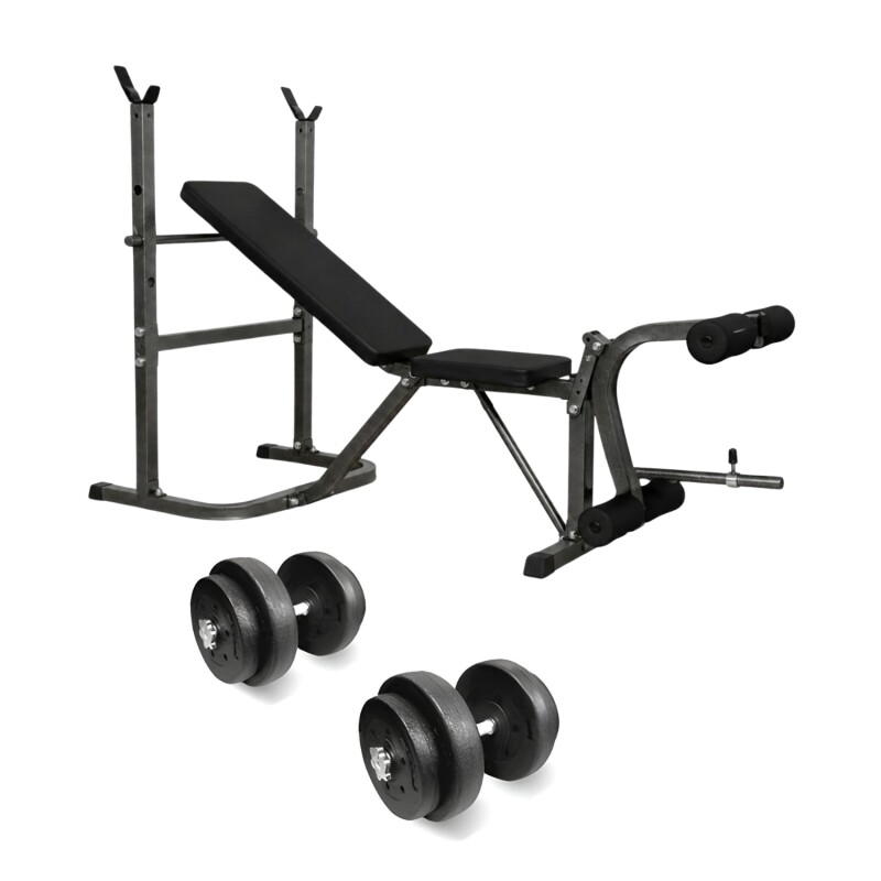 Combo Banco Multifunción ZGS-261 + Barra Recta Mancuernas y 45Kg en Discos de Pesas Combo Banco Multifunción ZGS-261 + Barra Recta Mancuernas y 45Kg en Discos de Pesas