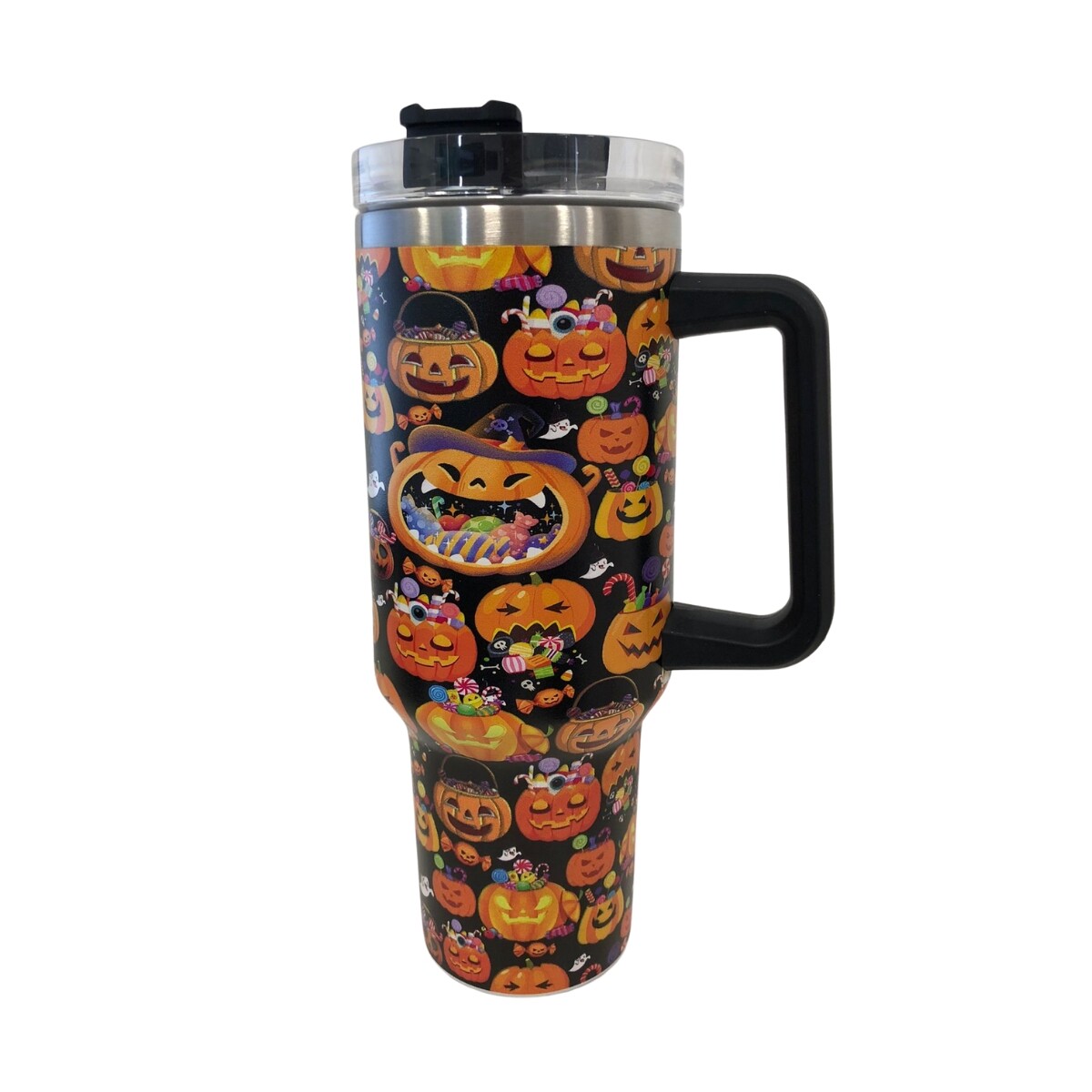 Vaso termico tipo quencher halloween - Naranja 