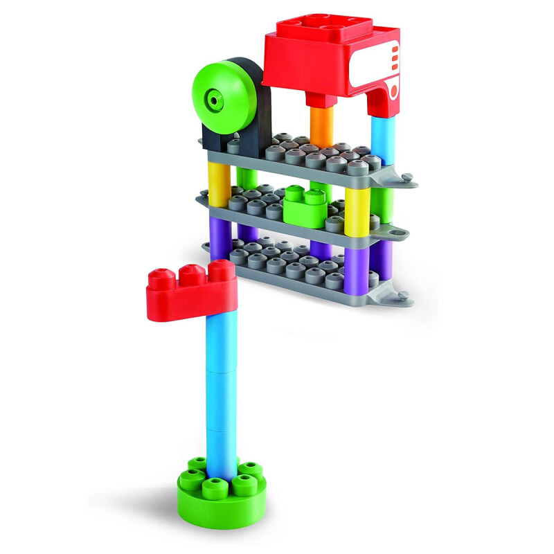 Tren bloques de construcción con conteo arcoíris PolyM Hape Tren bloques de construcción con conteo arcoíris PolyM Hape