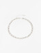 Collares Cortos Metal Collar Corto Cadena Metal - Plateado Plata Cepillada Mate