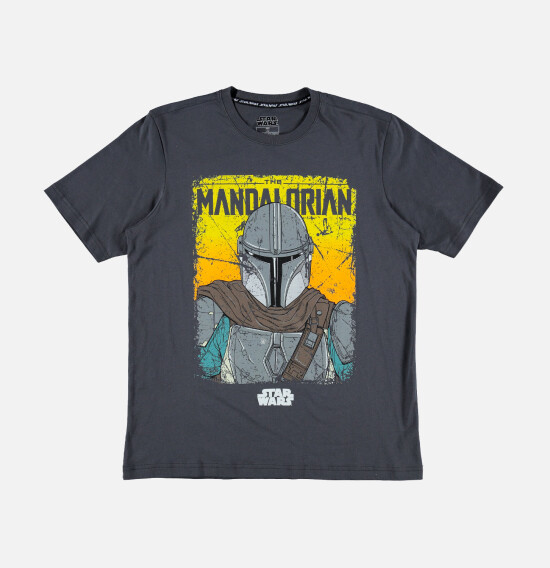 T-shirt de hombre Mandalorian GRIS OSCURO