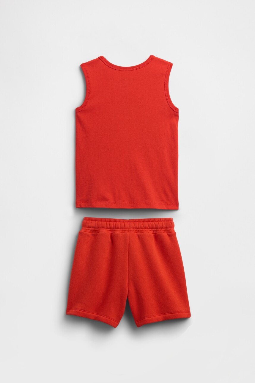 Set De Musculosa Y Short Toddler Niño Poster Red 527