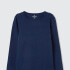 BLUSA ML FEM AZUL OSCURO
