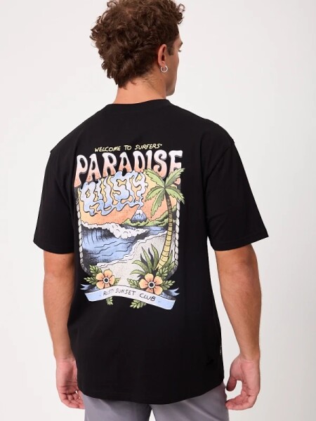 T-SHIRT RUSTY TAURUS NEGRO
