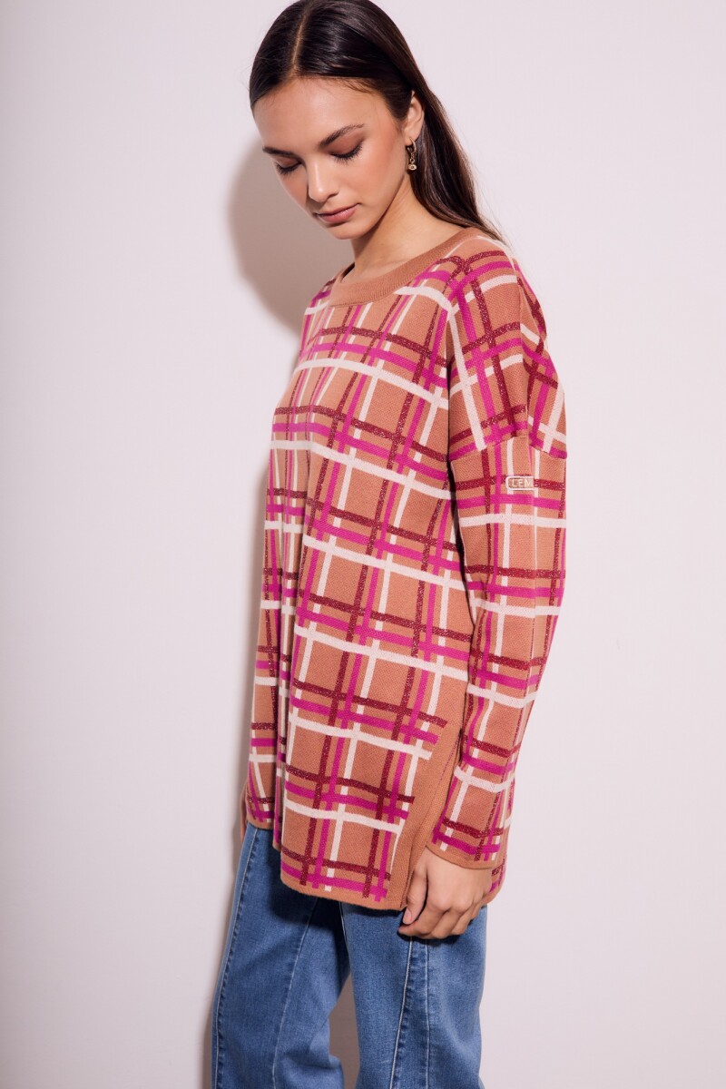 Sweater Intarsia Mocha