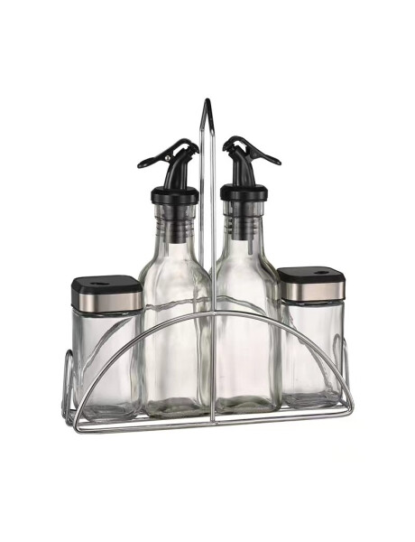 SET ESPECIEROS DE VIDRIO CON SOPORTE METAL, 4 PIEZAS TAPA PLÁSTICA METAL SET ESPECIEROS DE VIDRIO CON SOPORTE METAL, 4 PIEZAS TAPA PLÁSTICA METAL