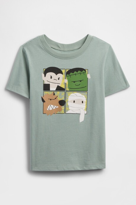 Remera Gràfico Toddler Niño Iceberg Green 16-5808