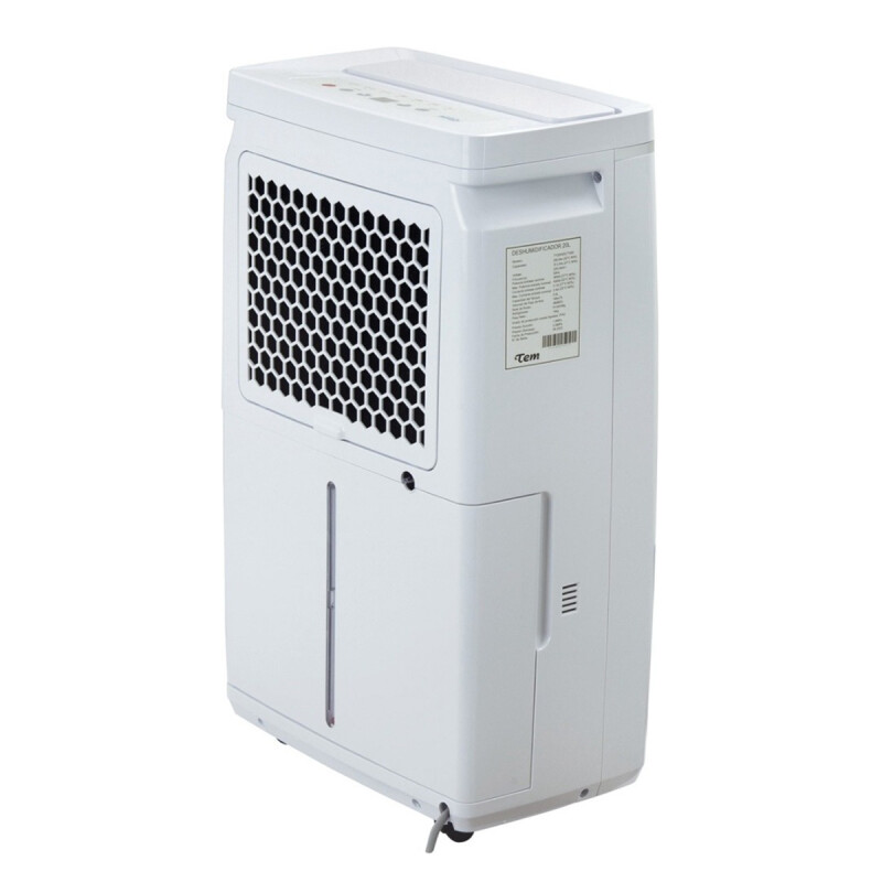 Deshumidificador Tem 20 Litros Digital Con Timer Silencioso Color Blanco Deshumidificador Tem 20 Litros Digital Con Timer Silencioso Color Blanco