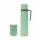 Kit Comet de Termo 750Ml c/Manija y Mate 160Ml en Acero Inox Verde Claro