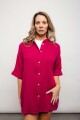Camisa Celeste Rosa