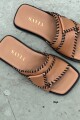 SANDALIA NEW AZALEA Camel Y Negr