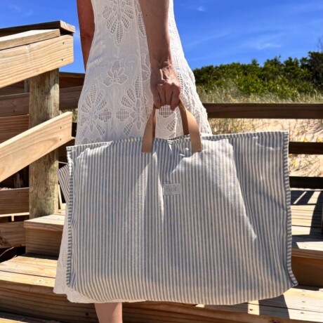 Bolso De Playa Grande Amalfi Gris