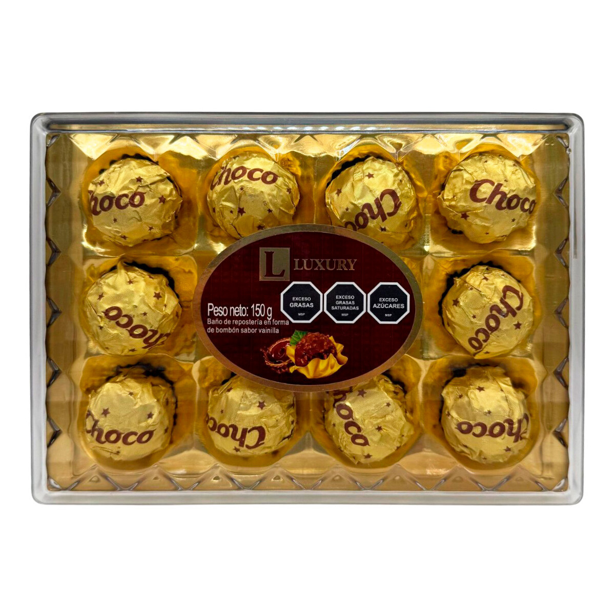 Bombonera Luxury rectangular 150g (12u) 