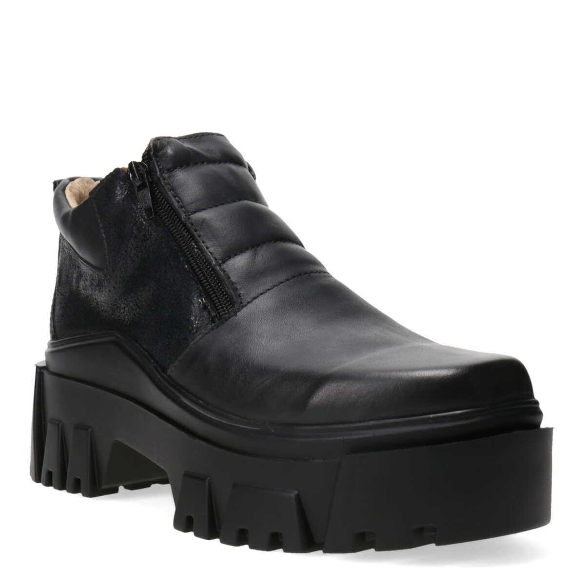 Zapato HAI de cuero con cierre lateral MissCarol - Black 