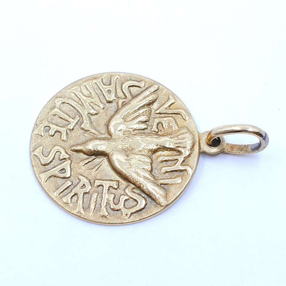 Medalla Espiritu Santo En Oro 18K Medalla Espiritu Santo En Oro 18K