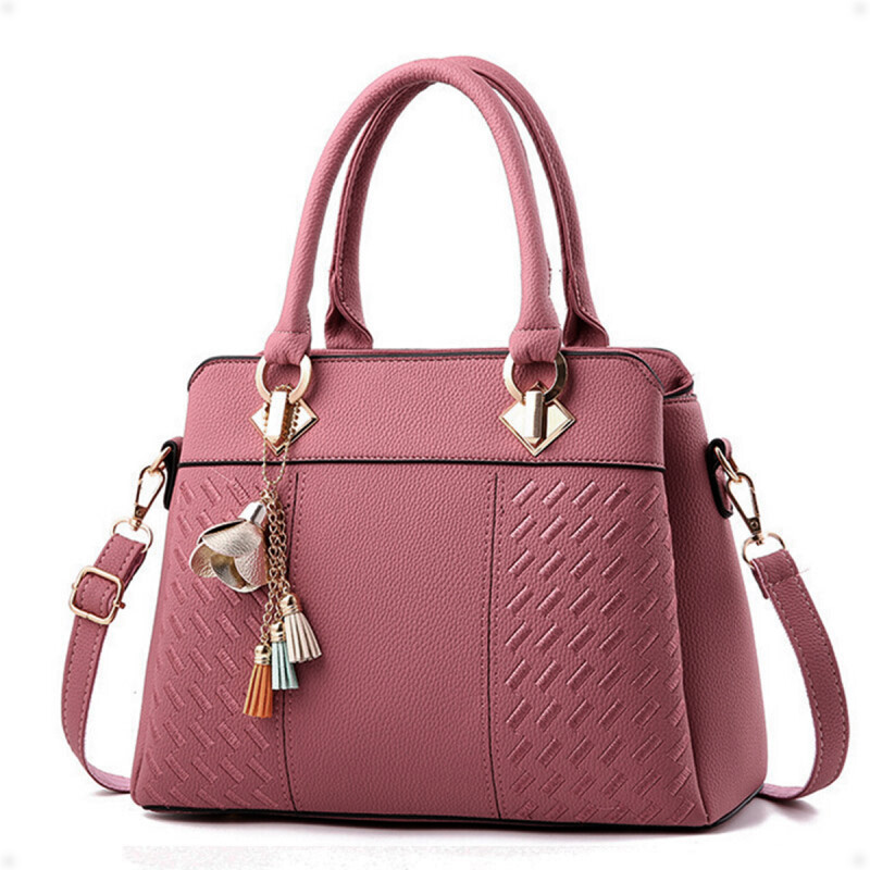 Bolso Cartera de Hombro y de Mano de Lujo Rosa