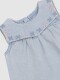Vestido Denim Con Bordados Piedra