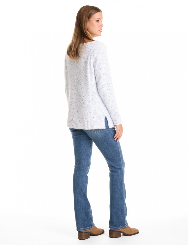 Buzo Soft Jaspeado CELESTE