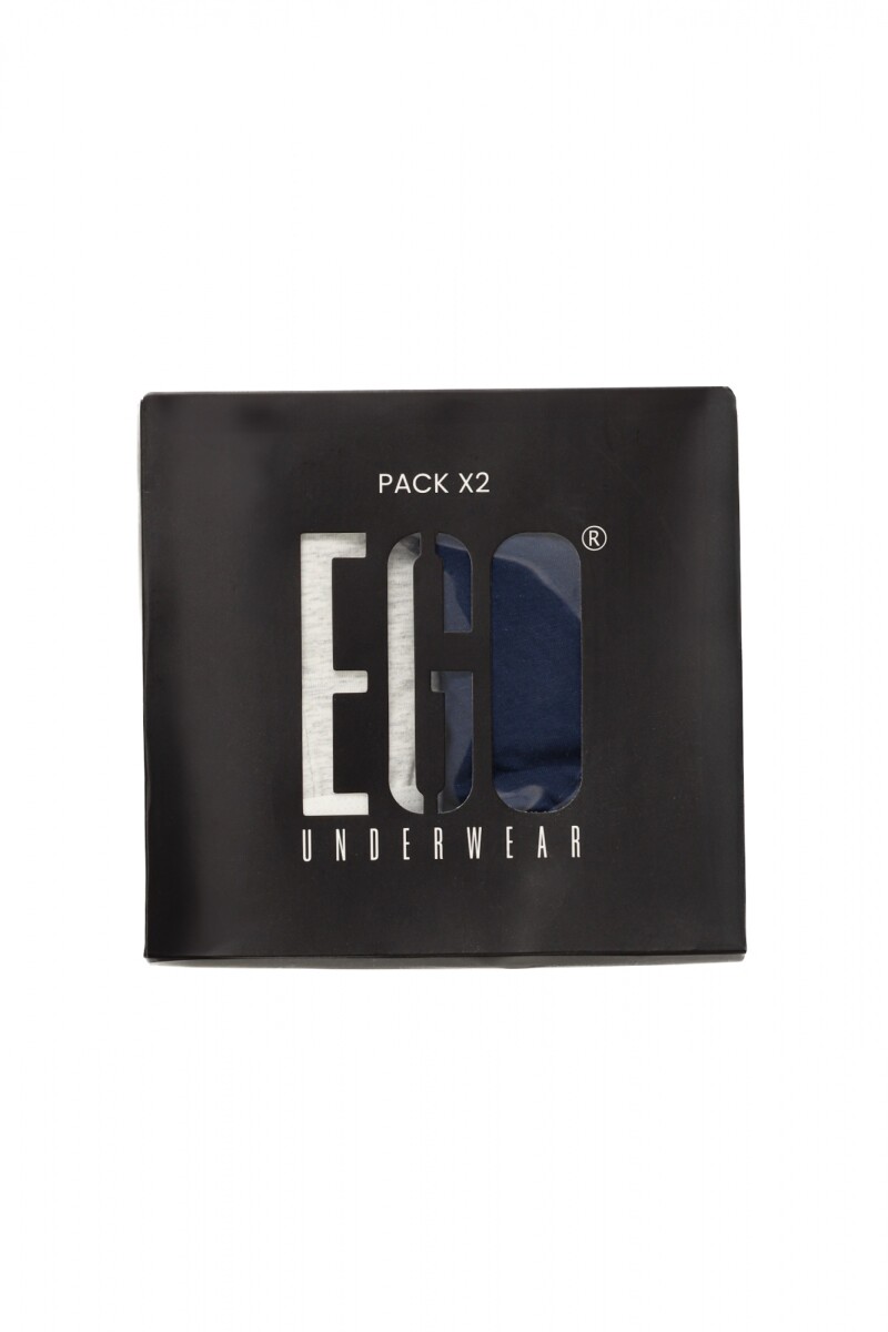 Pack x2 Boxer Liso - AZ/GR 