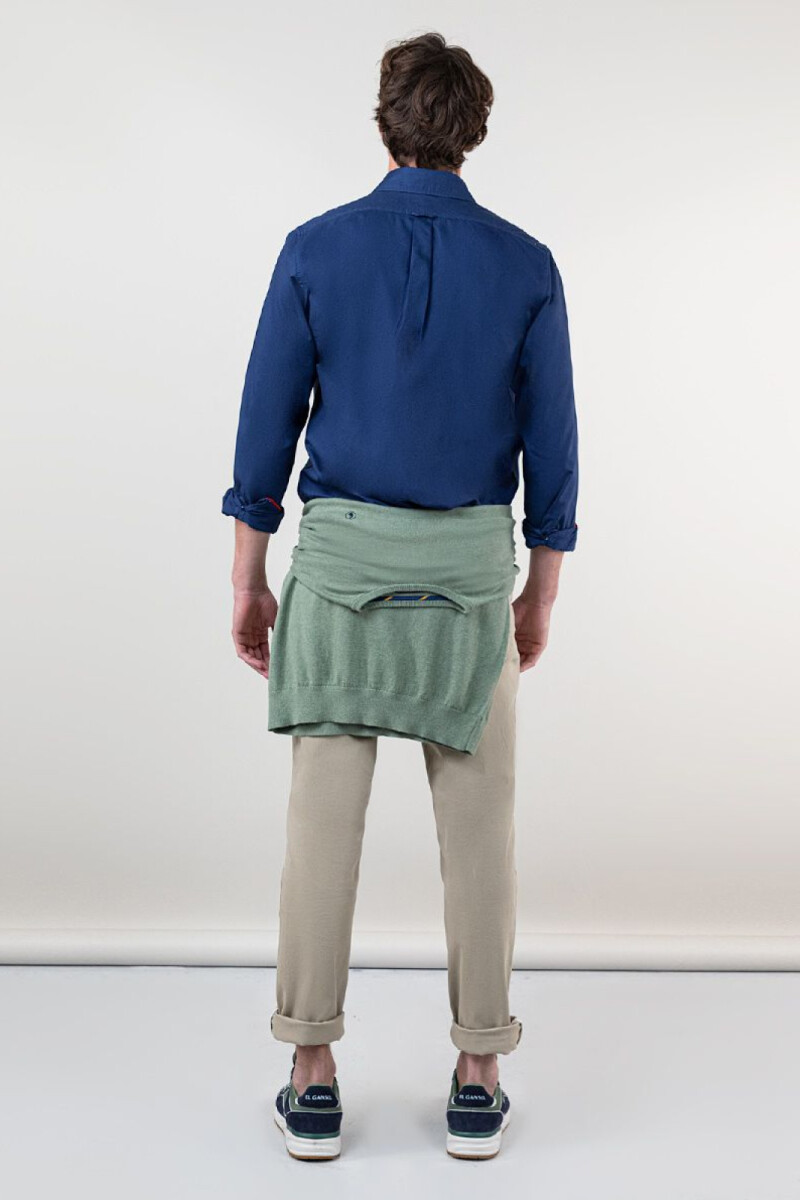 Camisa Garment Dyed Marino