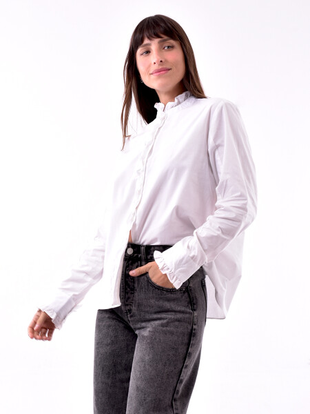 CAMISA FRUNELA BLANCO