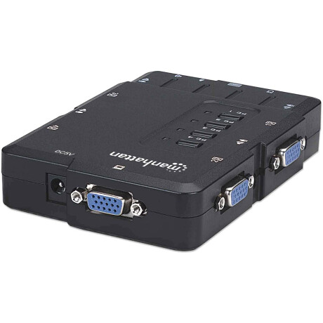 KVM para 4 PC | VGA y USB | c/Audio | Manhattan Kvm Para 4 Pc | Vga Y Usb | C/audio | Manhattan