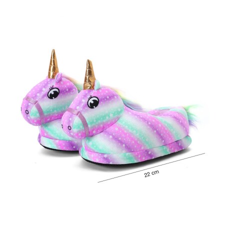 Pantuflas Diseño Unicornio Suaves y Calentitas para Niñas Rosa