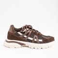 Imagen de Zapatilla Combinada - Chocolate