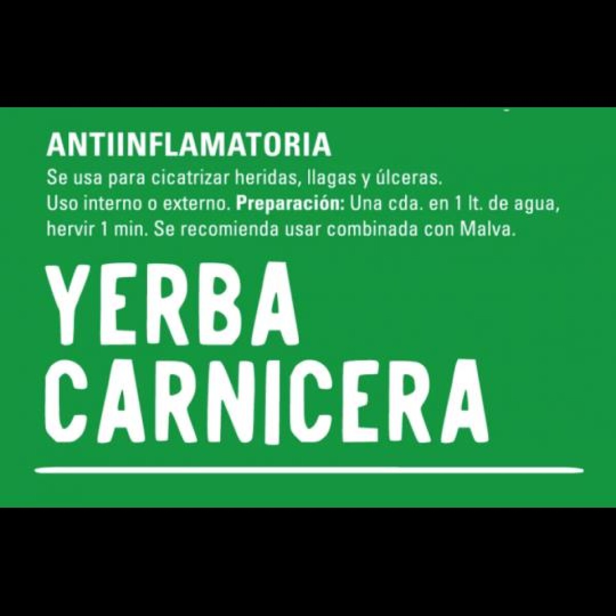 NAT-YERBA CARNICERA 25G TERRA VERDE 