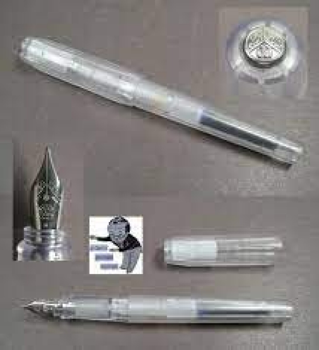 KAWECO PERKEO FOUNTAIN PEN ALL CLEAR F / PLUMA TRANSPARENTE 