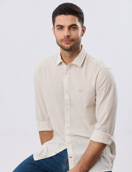 CAMISA RAYADA DE LINO Arena