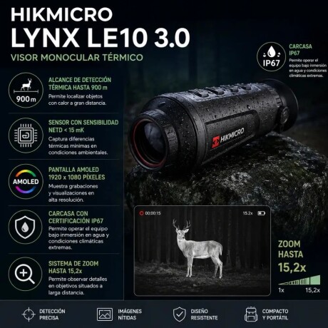VISOR TERMICO- HIKMICRO - LYNX LE10 3.0 VISOR TERMICO- HIKMICRO - LYNX LE10 3.0