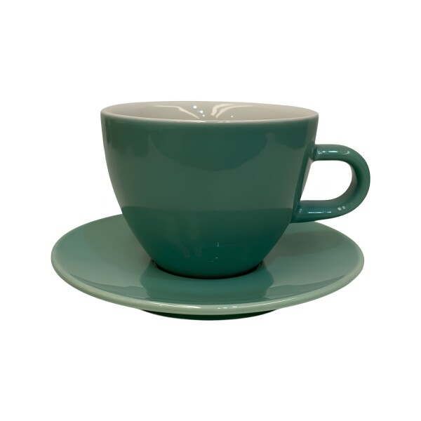 Taza Café 180ml x6 Verde agua con Plato | Selecta Taza Café 180ml x6 Verde agua con Plato | Selecta
