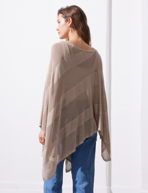 Poncho Lurex TOSTADO