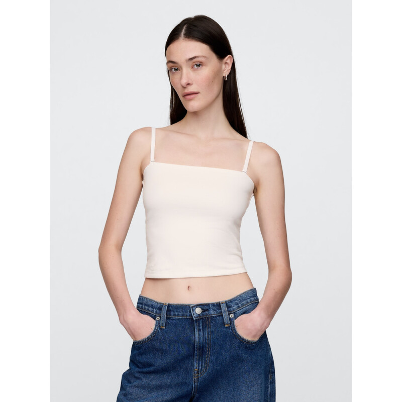 SL CLOSEKNIT CROP TUBE TOP NEW OFF WHITE