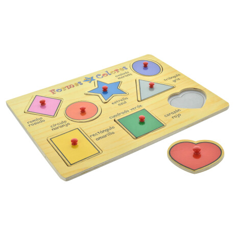 PUZZLE DE MADERA 8PCS CON AGARRES 17691 PUZZLE DE MADERA 8PCS CON AGARRES 17691