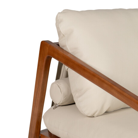 Butaca Donatella - Cuero Natural 1000 (Off White)