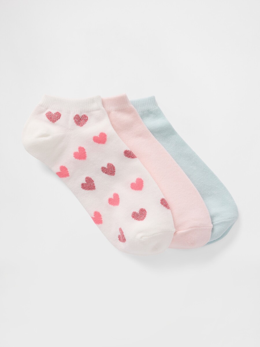 Medias Pack X3 Mujer - Coral 