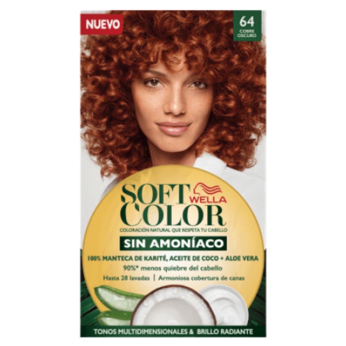 Tinta Wella Soft Color Sin Amoníaco Cobre 64 