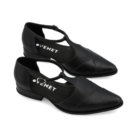 ZAPATO CUERO - GENEVA NEGRO
