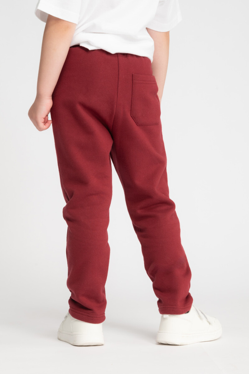 Pantalón deportivo básico Bordeaux