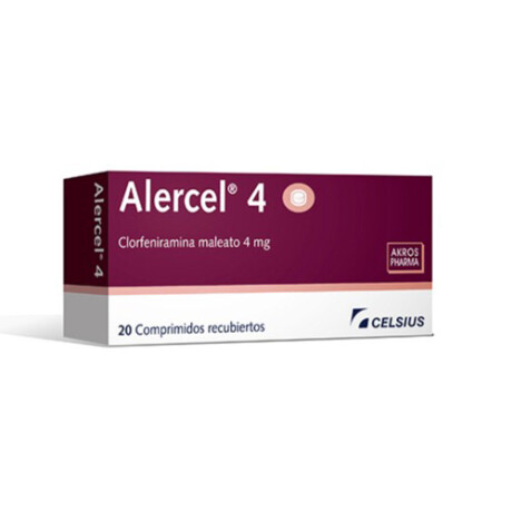 Alercel 4mg 20 Comprimidos Alercel 4mg 20 Comprimidos