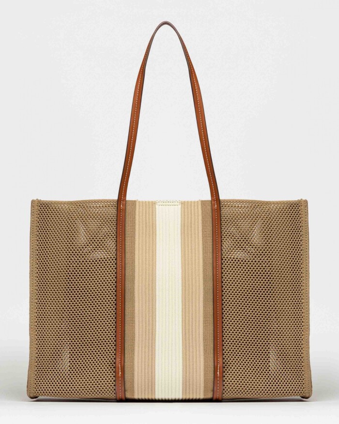 Bolso Bungalow en canvas Natural