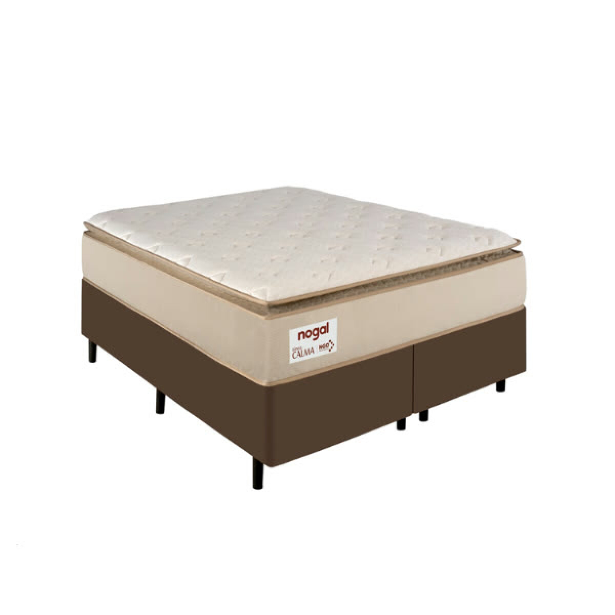 Sommier Nogal Calma Matrimonial 140x190 Base+Colchon 