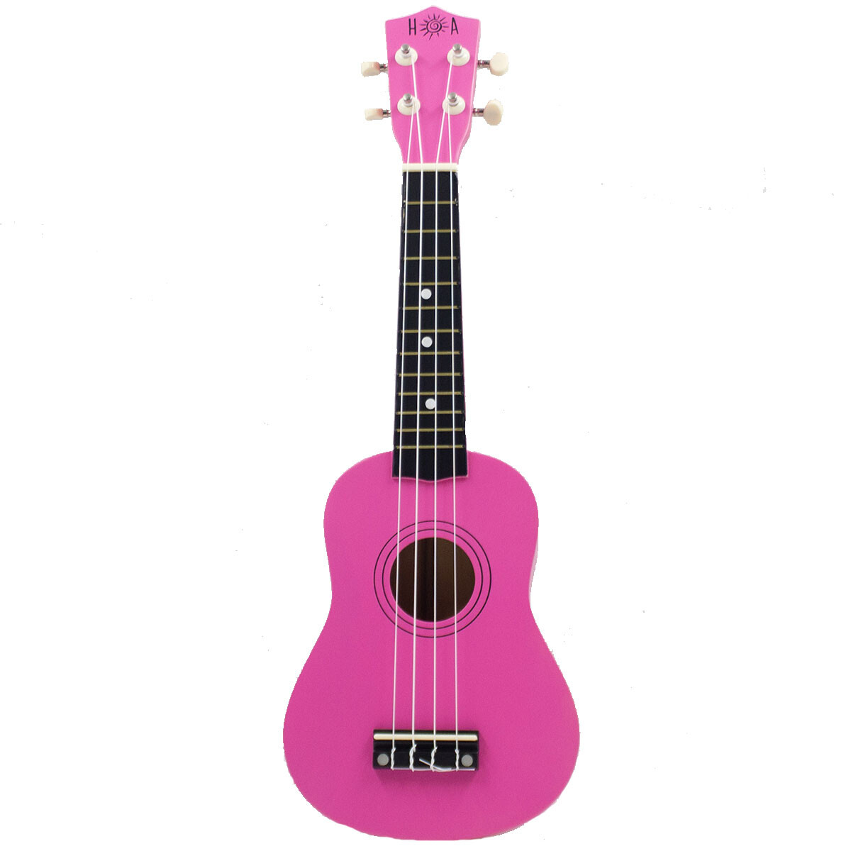 Ukelele Soprano HOA AU02 Rosado con Funda 