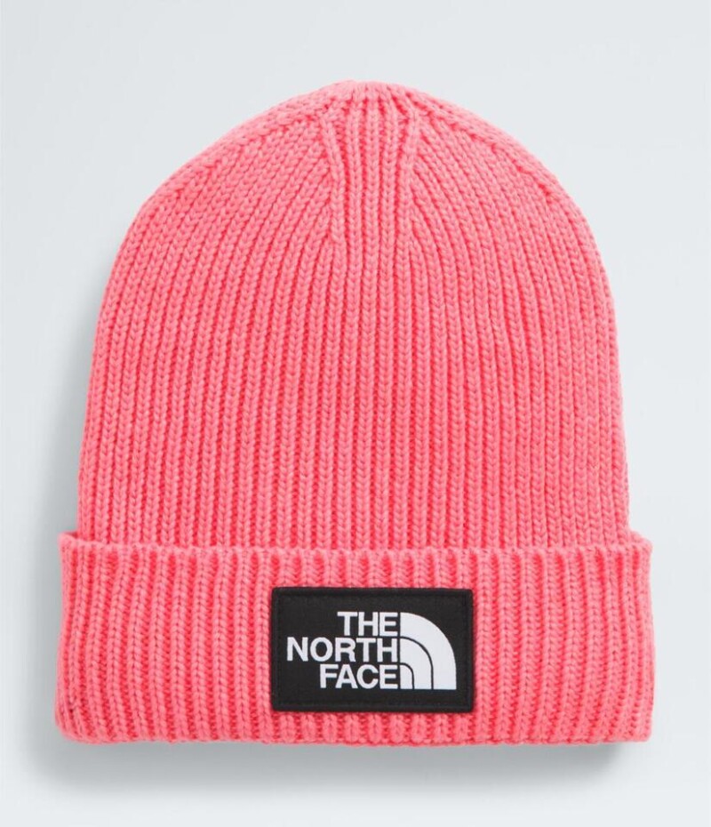Gorro kids TNF Logo Box Cuffed Beanie Coral Crush