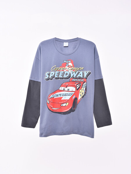 REMERA SPEED WAY GRIS CLARO (V)